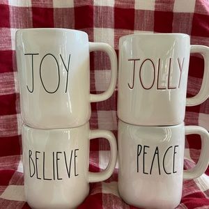 Rae Dunn Christmas Mugs